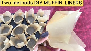 How to make Easy Muffin Liners using parchment paper [upl. by Glory]