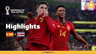 Spain Set a New Record  Spain v Costa Rica highlights  FIFA World Cup Qatar 2022 [upl. by Ahsenahs]