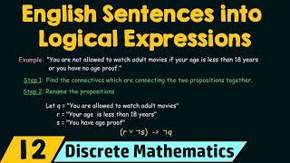 Translating Sentences into Logical Expressions [upl. by Gwen479]