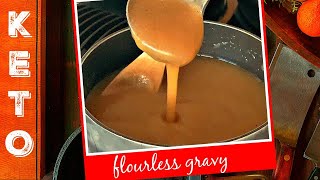 KETO GRAVY  FLOURLESS GRAVY RECIPE WITH BONE BROTH [upl. by Neenwahs572]