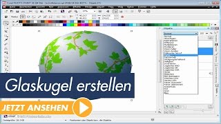 Corel PHOTOPAINT X6 Tutorial Glaskugel erstellen [upl. by Origra]