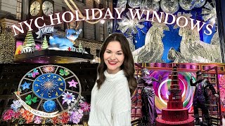 NYC HOLIDAY WINDOW DISPLAYS 2023  Macys Saks Fifth Avenue Bloomingdales Bergdorf Goodman [upl. by Gerger904]