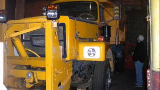 3711 Brockway 776 Plowtruck in NYS Museum Warehouse [upl. by Leima36]