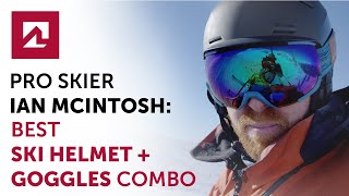 Best ski helmet and goggles combo by professional skier Ian McIntosh [upl. by Neelram]