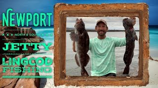 Jetty Fishing for Lingcod Newport Oregon [upl. by Mak309]