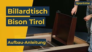 AufbauAnleitung Billardtisch Bison Tirol  Schritt für Schritt zeigen wir dir wie es geht [upl. by Sams]