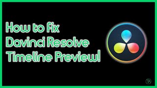 How to fix black screen in Davinci Resolve Preview Window [upl. by Thilde706]