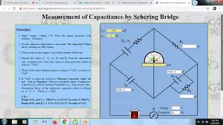 Copy of Measurement of Capacitance by Schering Bridge [upl. by Kezer890]