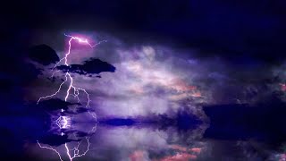 Intense Lightning And Thunderstorm Background Video Effects HD [upl. by Ensign]