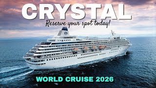 Book Your World Cruise With Crystal  2026 Onboard Crystal Serenity [upl. by Dasie]