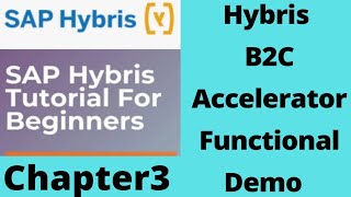 b2c accelerator hybris  sap hybris functional training  sap hybris tutorial for beginners Part3 [upl. by Vick]