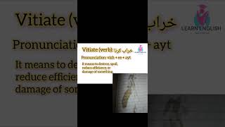 Vitiate vocabulary americanaccent vocab cssvocabulary vocabularywords vocabularybuilding fy [upl. by Neelyaj745]