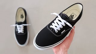 HOW TO LACE VANS AUTHENTIC BEST WAY [upl. by Scrogan227]