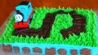 Thomas The Train Cake Tutorial [upl. by Nash]