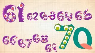 Endless Numbers  Learn to Count from 61 to 70 amp Simple Addition With the Adorable Endless Monsters [upl. by Mclain]