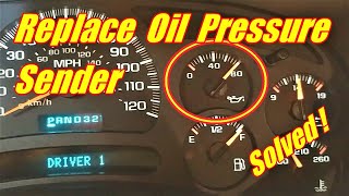 How to Change an Oil Pressure Gauge Sensor Tahoe Suburban 20012006 Chevrolet 53L [upl. by Christos]