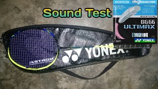 Yonex BG 66 ultimax stringFirst impression amp sound Test2019 [upl. by Amle]