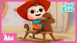 Rocking Horse  Cowboy Pretend Play  Toy Play Song  Eli Kids Songs amp Nursery Rhymes [upl. by Kan]