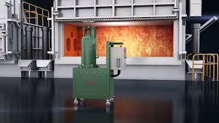 30L Green Flux Injection Machine Process To Refine Aluminium Argon Gas Aluminum Foundry [upl. by Corney]