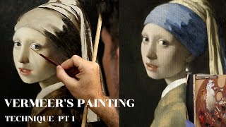 Vermeers Painting Technique Demo Pt 1 [upl. by Uyr]