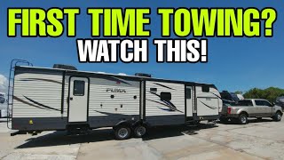 FIRST TIME TOWING AN RV Watch this first Travel Trailers and Fifth Wheels [upl. by Sydney412]