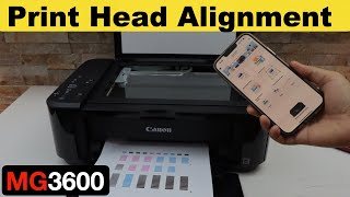 Canon Pixma MG3600 Printhead Alignment [upl. by Herring]