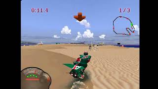 Jet Moto Gameplay PS1 [upl. by Nicodemus]