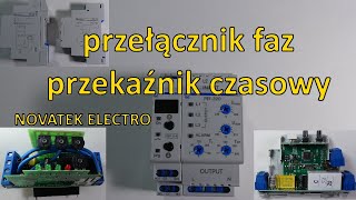 Automatyczny przełącznik faz i przekaźnik czasowy Novatek Electro [upl. by Micheil]