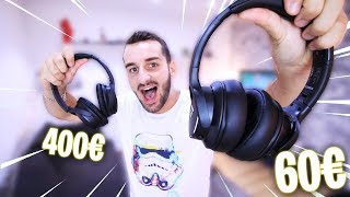 CASQUE À RÉDUCTION DE BRUIT 60€ VS 400€ [upl. by Attah46]