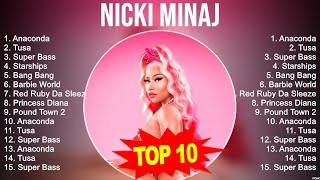 Best Songs of Nicki Minaj full album 2023  Top 10 songs [upl. by Acinet]