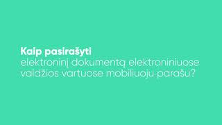 Kas yra mobilusis parašas [upl. by Bilac]