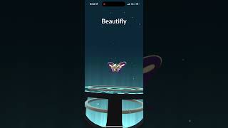 Evolving Shiny Silcoon Into Shiny Beautifly In Pokémon Go [upl. by Lomax]