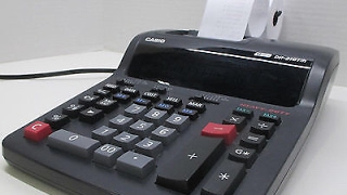 Casio DR210TM adding machine [upl. by Otrebogad]