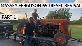 PART 2  COMPLETE Maintenance On the Massey Ferguson 65 Diesel [upl. by Trueman]