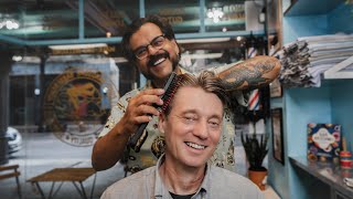 💈 Relaxing Laid Back Classic Haircut In Historic Honolulu Neighborhood  Golden Hawaii Barbershop [upl. by Ikik]