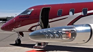 4K AirSmart Pilatus PC24 Flight SJCVGT [upl. by Sew]