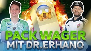 100K PACK WAGER VS DRErhano Fifa 18 Ultimate Team [upl. by Eicyak140]