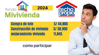 techo propio 2024 como acceder pasa a paso [upl. by Yeldua]