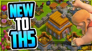 TH 5 Walkthrough Episode 1  New TH 5 Upgrade Priority  TH 5 Loot Tips and Tricks  Clash of Clans [upl. by Joung]