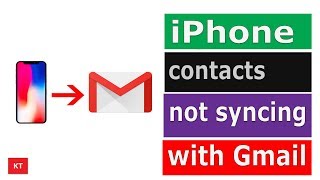 iPhone contacts not syncing with Gmail  Sync iPhone contacts to gmail [upl. by Sydel]