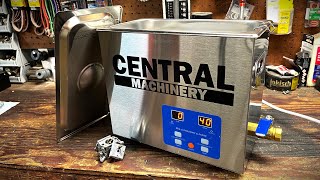 Make Carb amp Engine Work Easier  Central Machinery Ultrasonic Cleaner From Harbor Freight  Review [upl. by Nnylkcaj510]