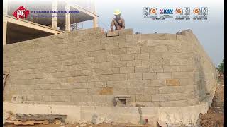 Dokumentasi Project Segmental Retaining Wall di Jawa Barat [upl. by Rector]