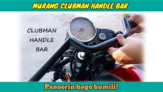 CLUBMAN HANDLE BAR INSTALLATIONBAGO KA BUMILI NITO  KEEWAY CAFE RACER 152 [upl. by Ecnaret]