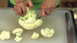 How To Cut Cauliflower Into Florets by Rockin Robin Cooks [upl. by Hannibal627]