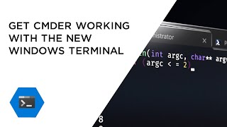 Use CMDER with the new Windows Terminal [upl. by Korman]