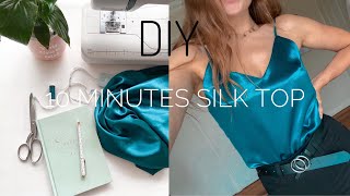 DIY Easy Silk Slip Top  Top With Straps  PDF Pattern [upl. by Currier755]