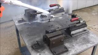 Dry Ice Blasting Demonstration [upl. by Oirasec708]