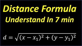 Learn The Distance Formula In 7 Minutes FAST REVIEW [upl. by Ynotna976]