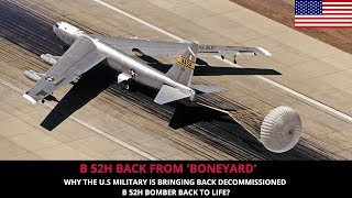 B 52H STRATOFORTRESS BOMBER IS BACK FROM BONEYARD [upl. by Richman]