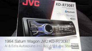 2012 JVC KDR730BT SINGLE DIN RADIO WITH ANDROID AND BLACKBERRY MUSIC PLAYBACK [upl. by Netram]